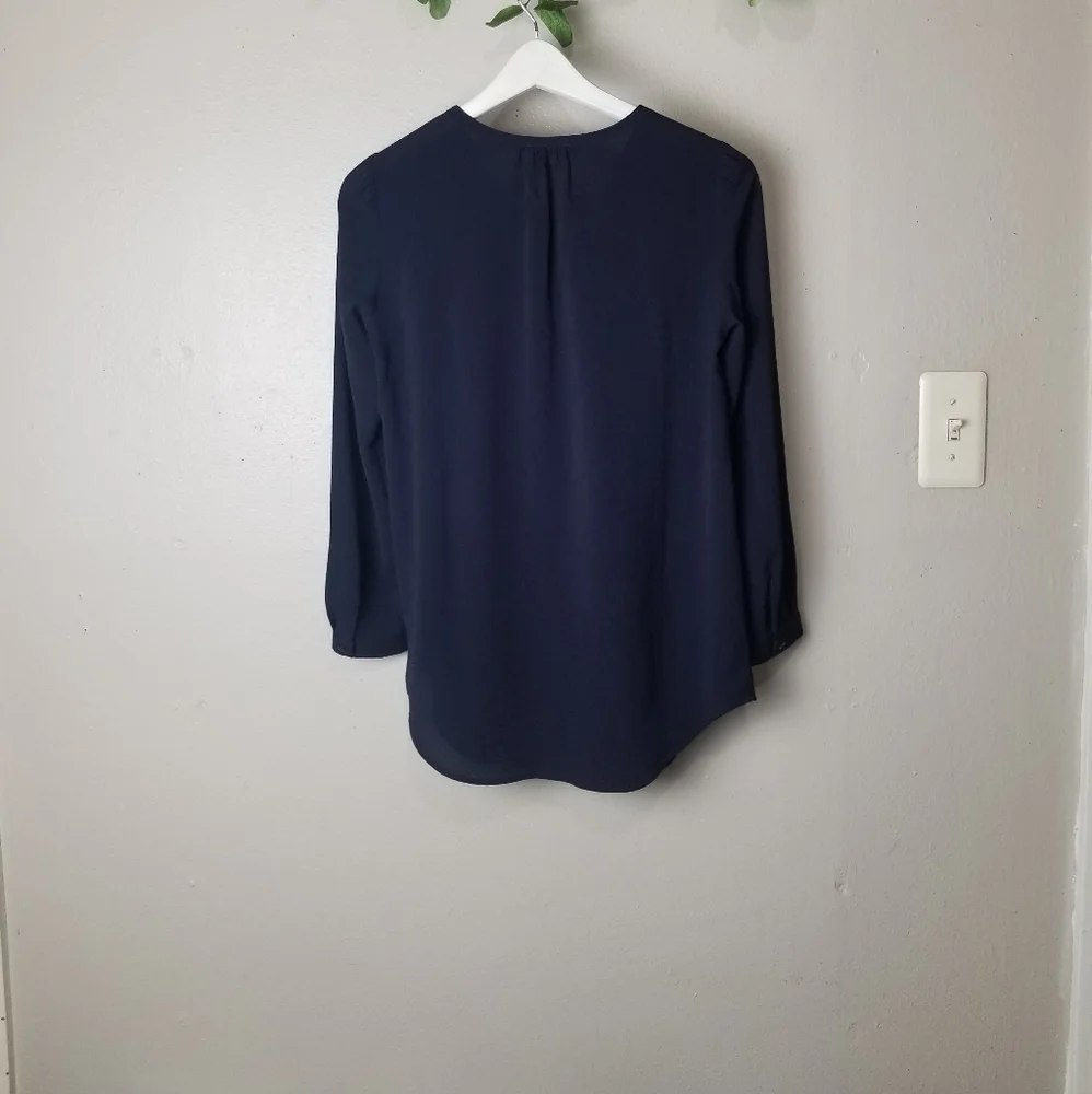 Lucky Brand jewel neck long sleeves top si…